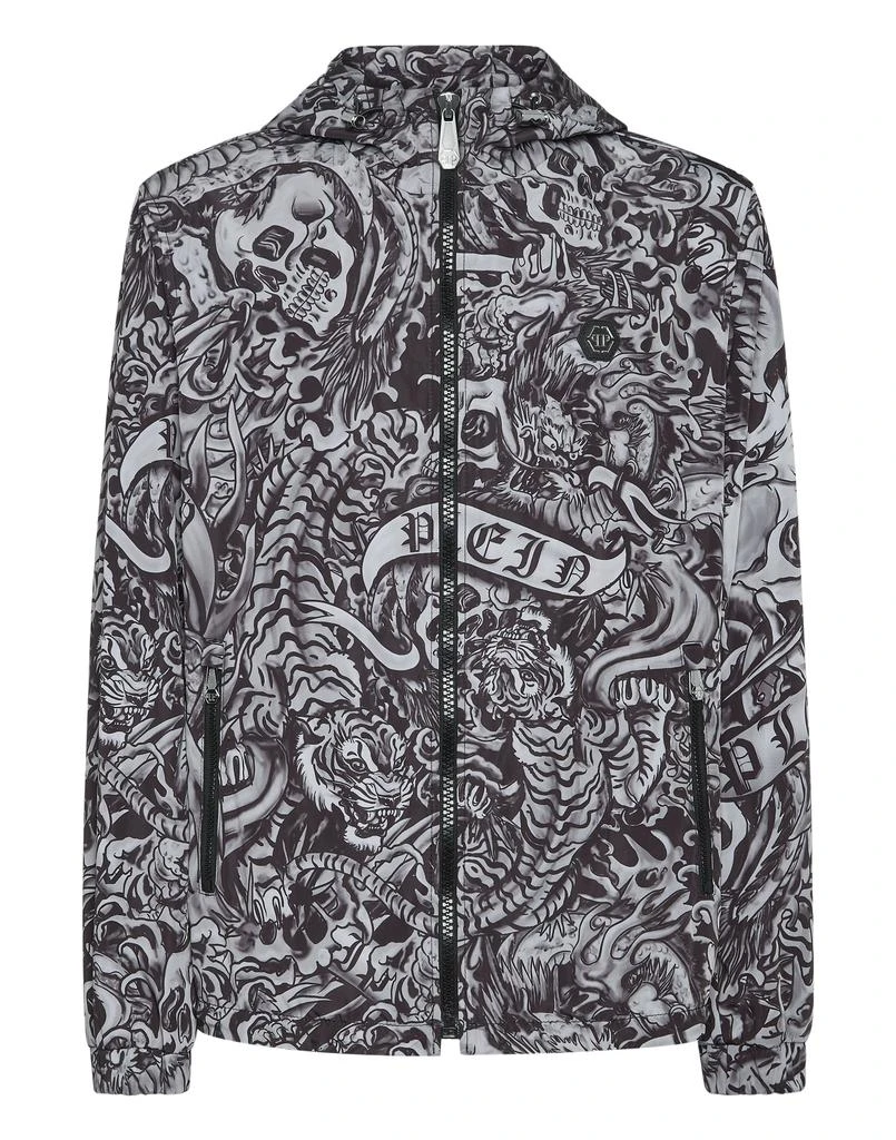 Philipp Plein Nylon Windbreaker Tattoo 1