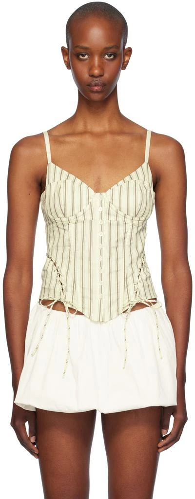 Miaou Off-White Christina Corset Top 1