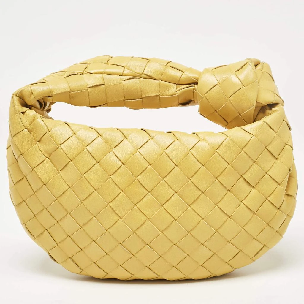 Bottega Veneta Bottega Veneta Yellow Intrecciato Leather Mini BV Jodie Bag 4