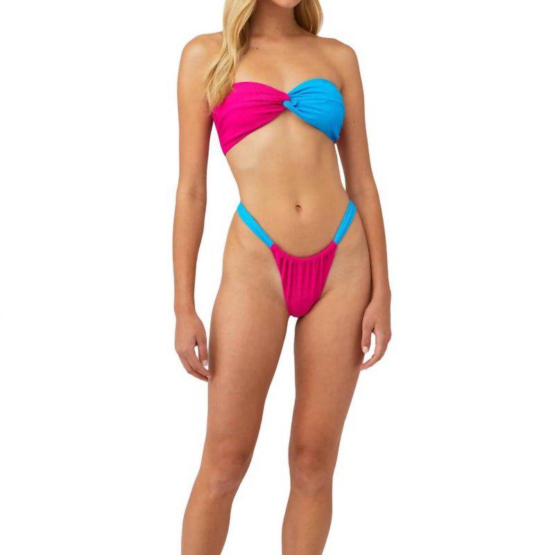 Beach Riot Joan Bikini Bottom In Retro Brights Colorblock