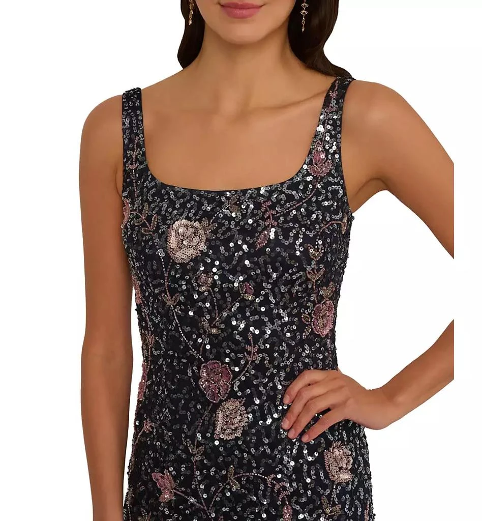 Women's Square-Neck Beaded Sequin Midi Dress  On Sale Now with Up to 59%  Off | Discover Exclusive Deals & Savings at BeyondStyle  Authentic Adrianna  Papell dress|women's fashion, shoes & accessories|dresses