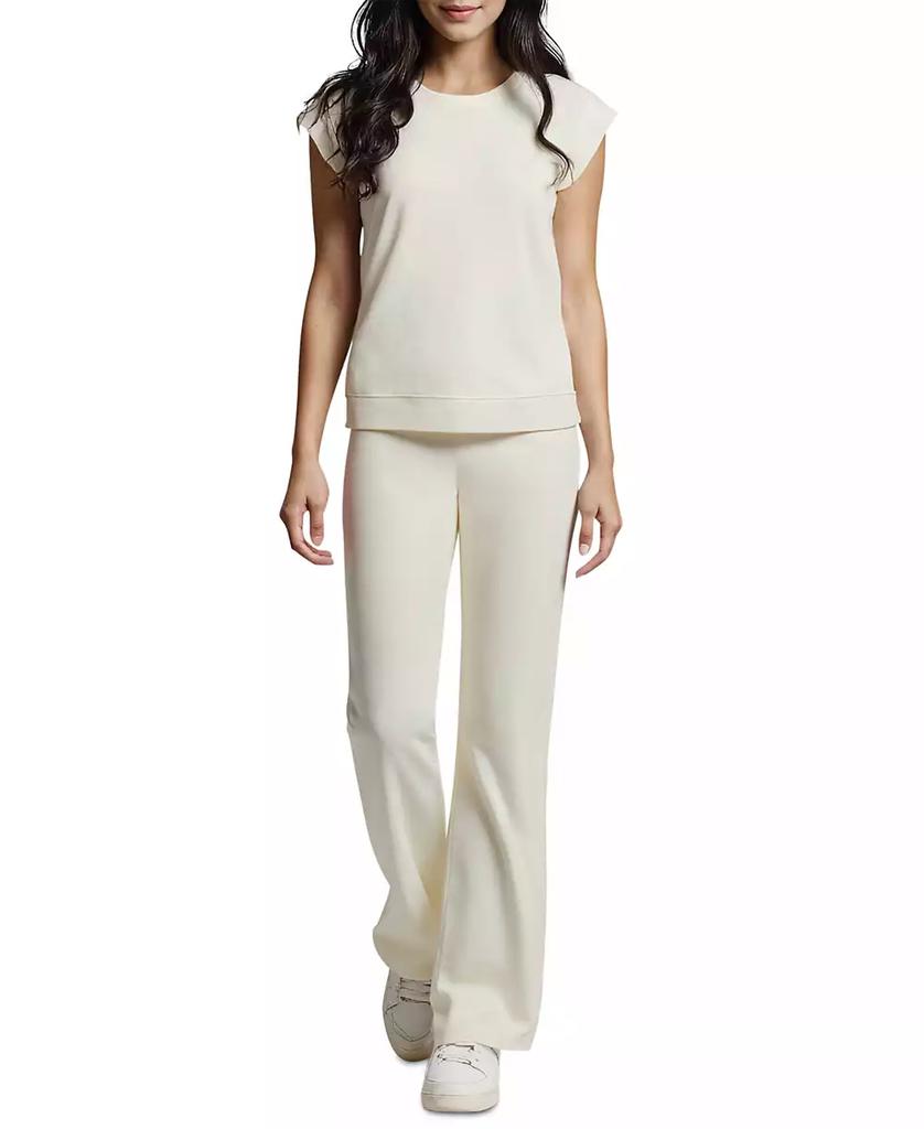 Three Dots Women's Diana Crewneck Cap-Sleeve T-Shirt