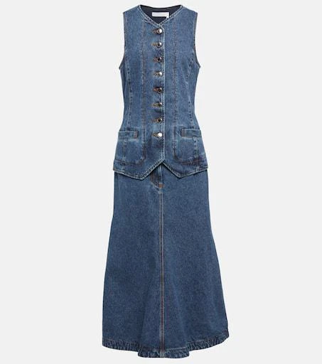 Chloé Denim midi dress 1