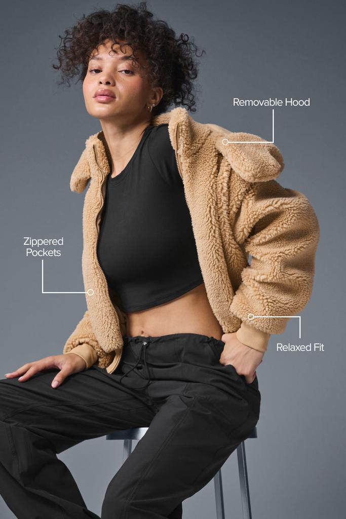 Alo Foxy Sherpa Jacket - Black