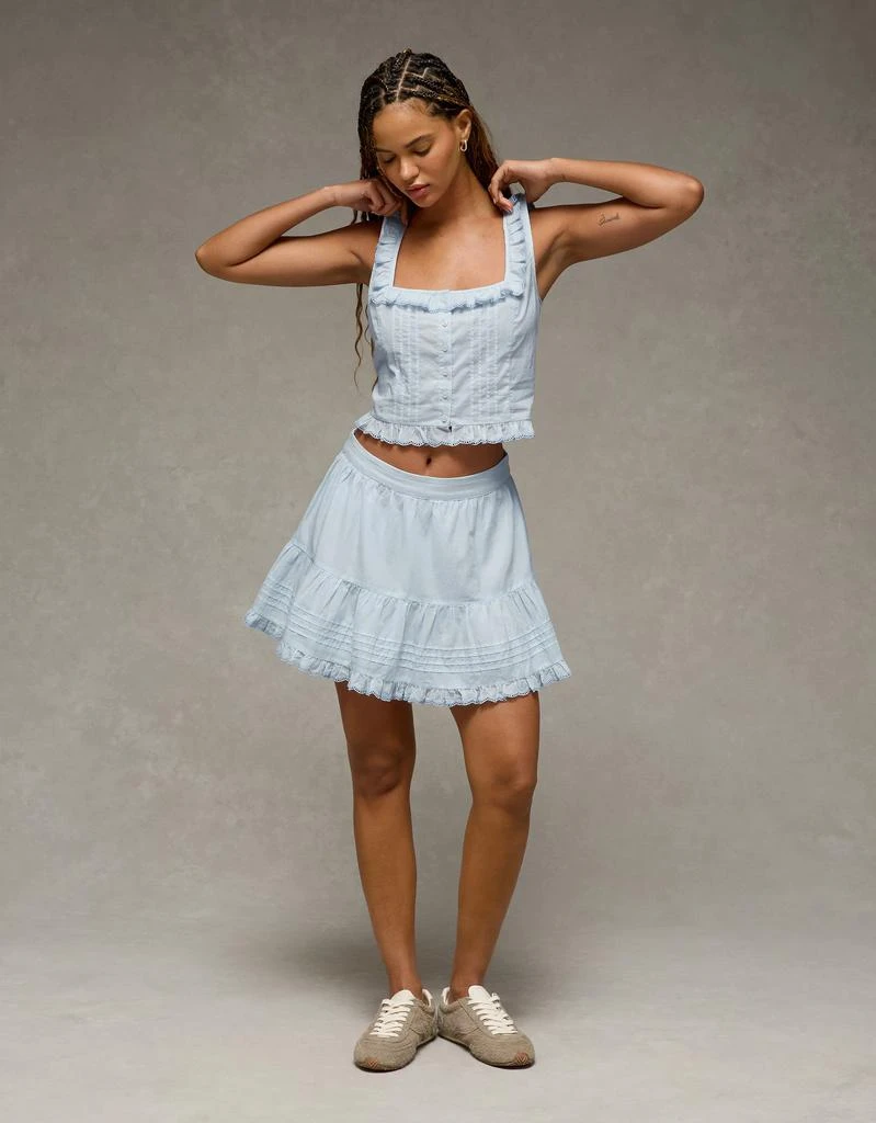 AE AE x The Summer I Turned Pretty Ruffle Corset Tank Top 5