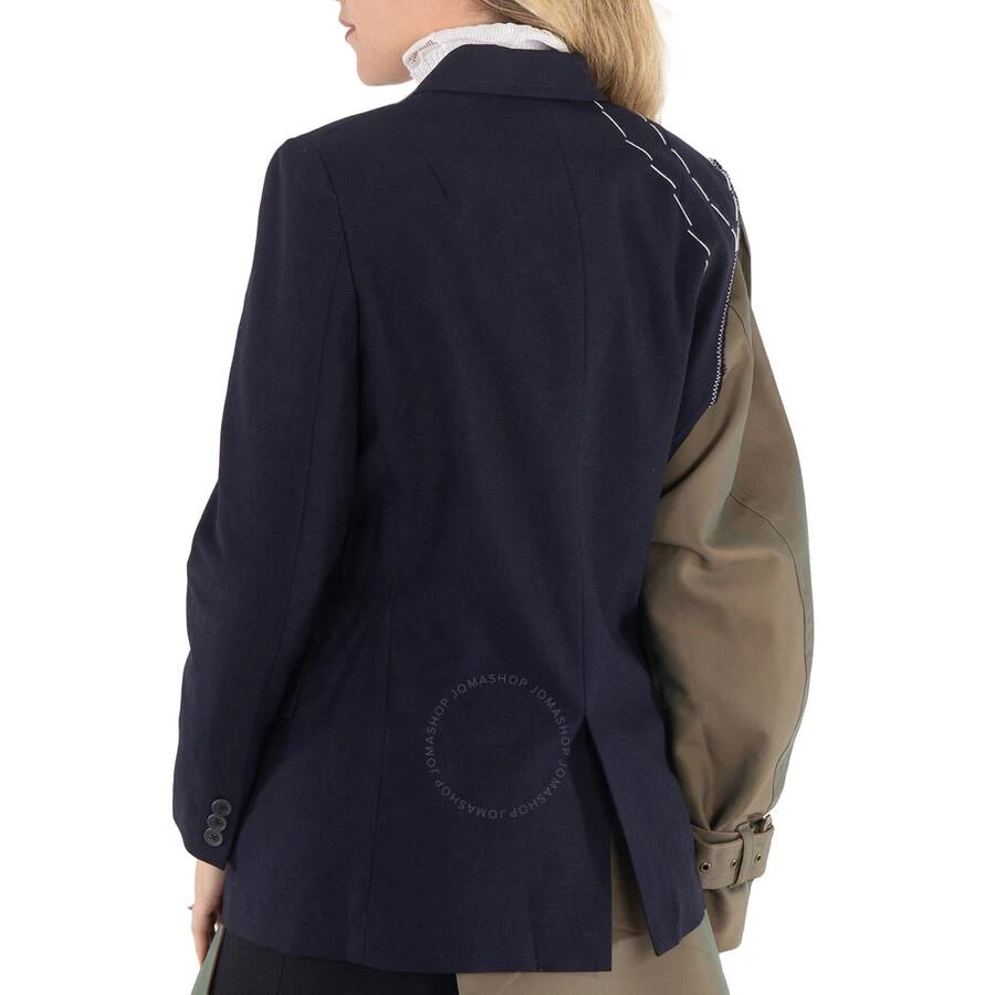 Kolor Kolor Ladies Navy Deconstructed Panelled Single-Breasted Blazer, Brand Size 2 (Medium) 3