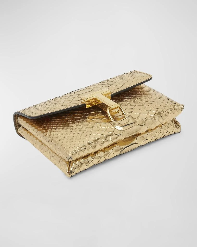 Tom Ford Monarch Mini Bag in Laminated Stamped Python Leather 7