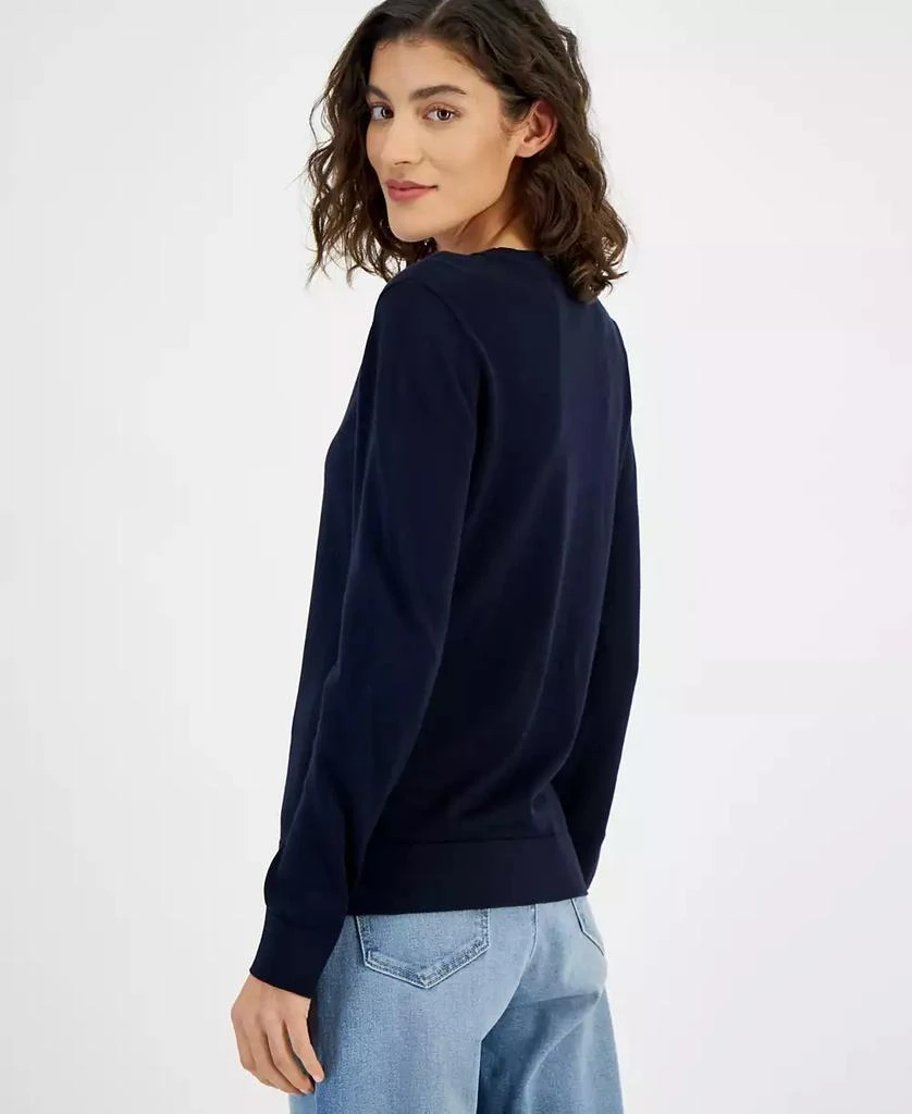 Tommy Hilfiger Women's Heart Argly Long-Sleeve Sweater 4