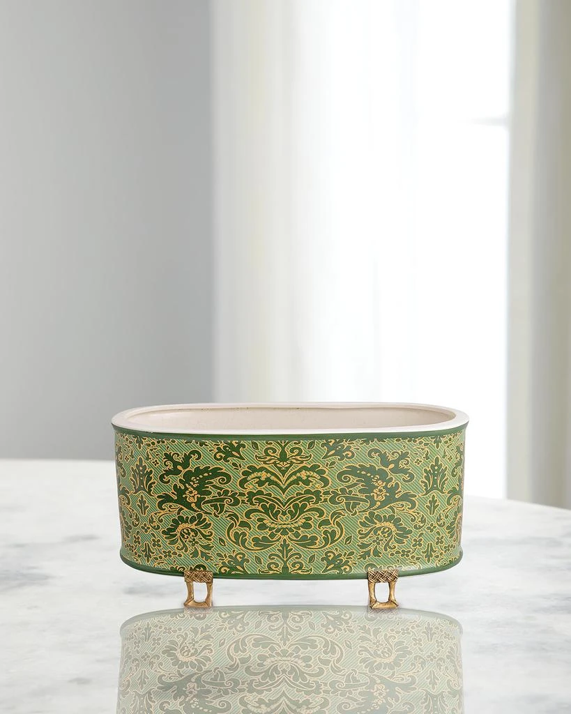 Port 68 Richmond Damask Oval Planter