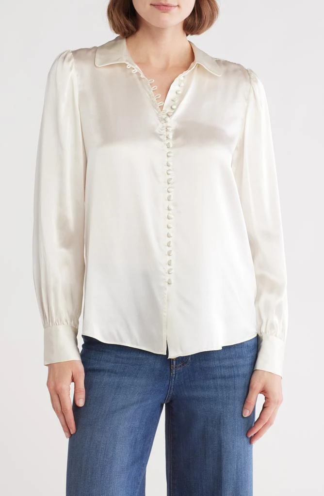 FRAME Round Collar Button Front Shirt 1