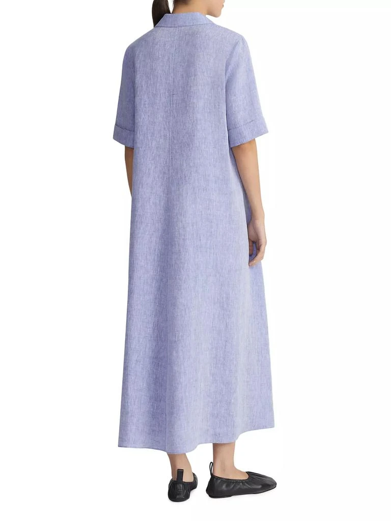 Lafayette 148 New York Illustrious Linen Short-Sleeve Dress 3