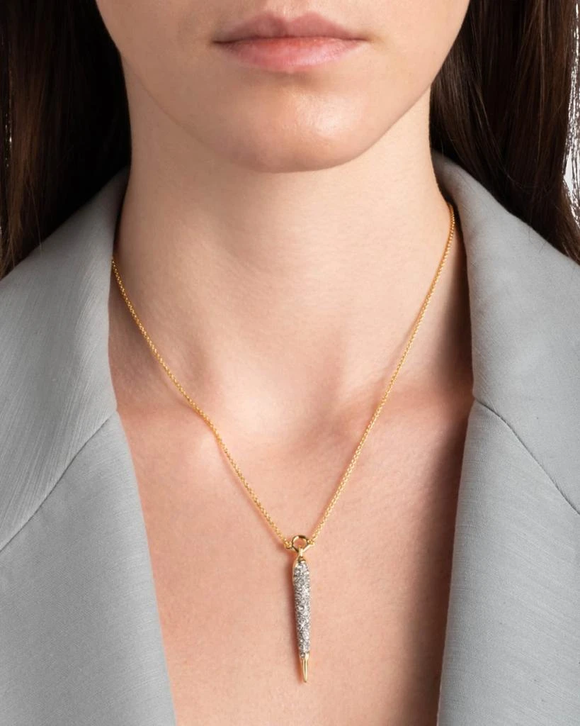 Alexis Bittar Solanales Gold Crystal Spear Necklace 2