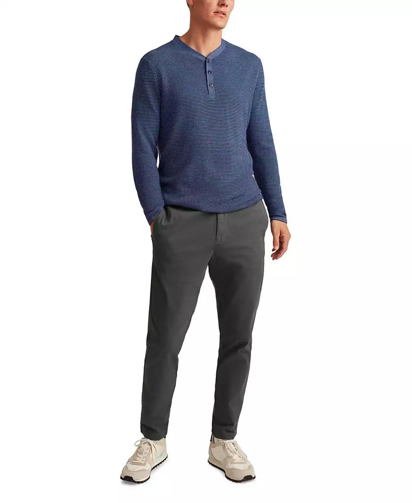 Bonobos Men's Long Sleeve Geometric Pattern Henley 1