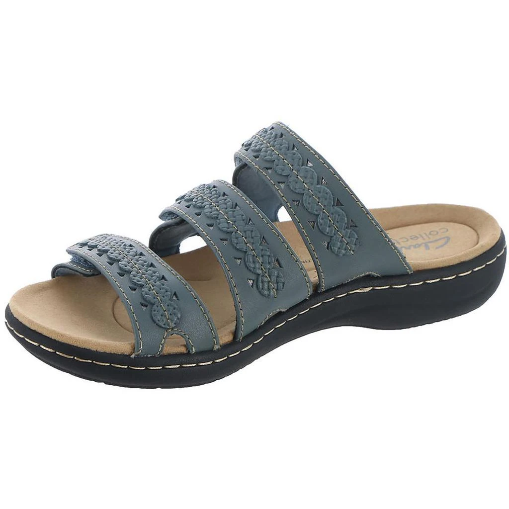 Clarks Laurieann Cove Womens Leather Slip On Slide Sandals 2