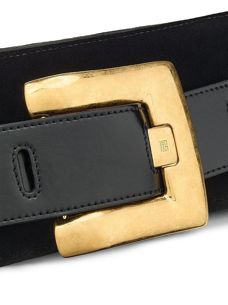 Balmain Anthem Velvet Clutch Bag 7