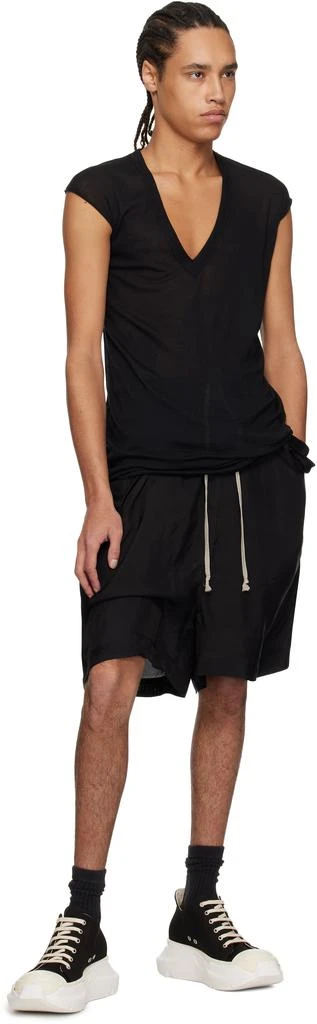 Rick Owens Black Hollywood Abstract Low Sneaks Sneakers 5