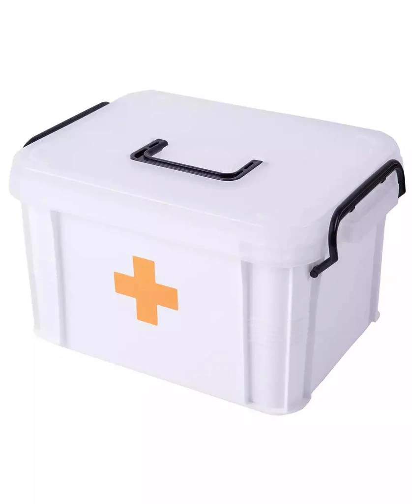 Basicwise Vintiquewise First Aid Medical Kit Container