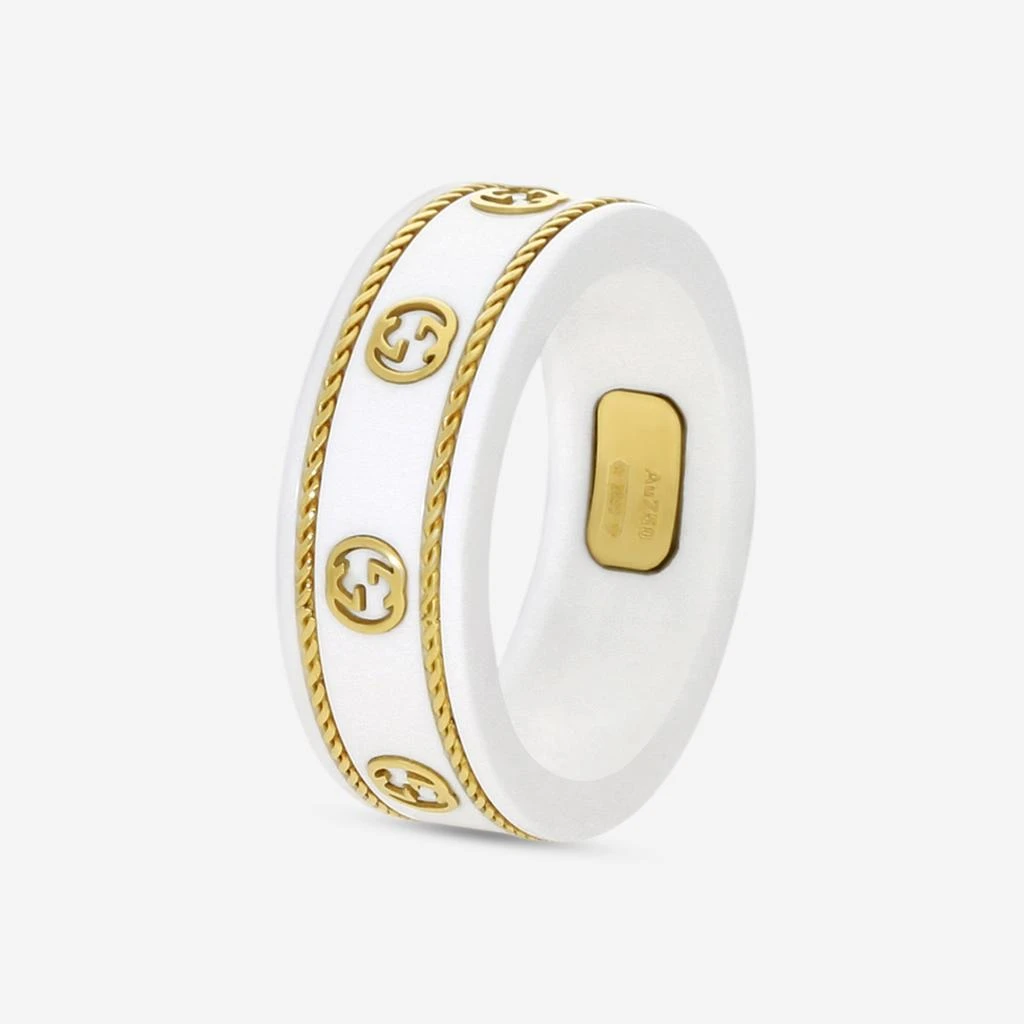 Gucci Gucci Icon 18K Yellow Gold & Zirconia Band Ring YBC606826002013 2