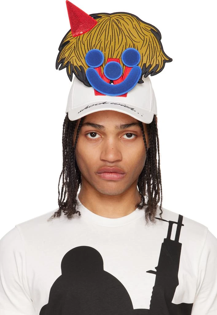Walter Van Beirendonck White Smiley Cap 1