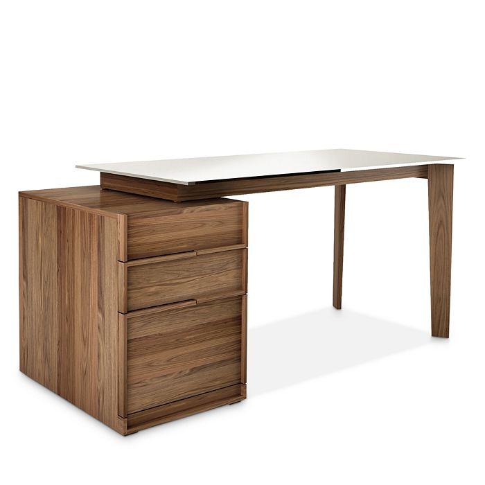 Huppé Swan Glass Top Work Desk