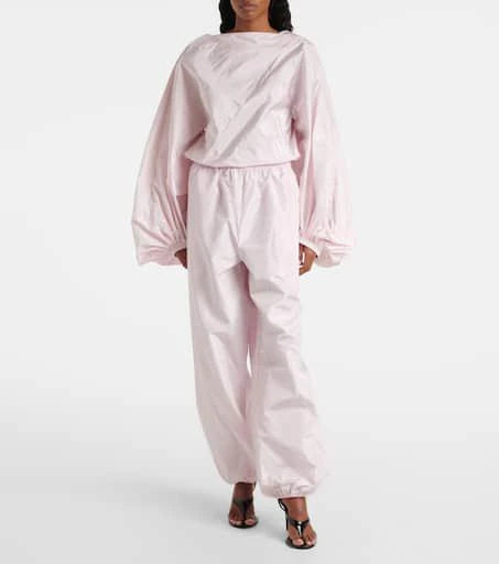 Alaïa Balloon silk wide-leg pants 2