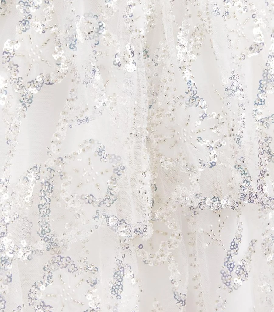 Self Portrait Sequin-Embellished Tulle Dress (3-12 Years) 3