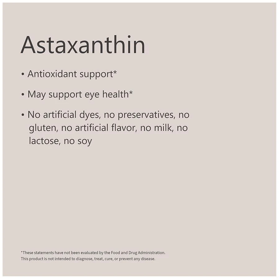 Walgreens Astaxanthin 5 mg Softgels 3