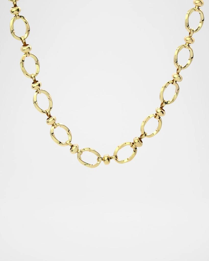 Stevie Wren 18K Yellow Gold Twisted Oval Chain Necklace, 17" 1