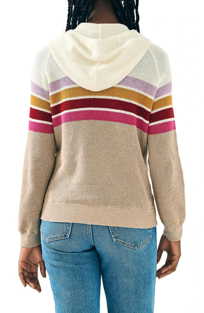 Faherty Throwback Organic Cotton & Cashmere Sweater Hoodie 2