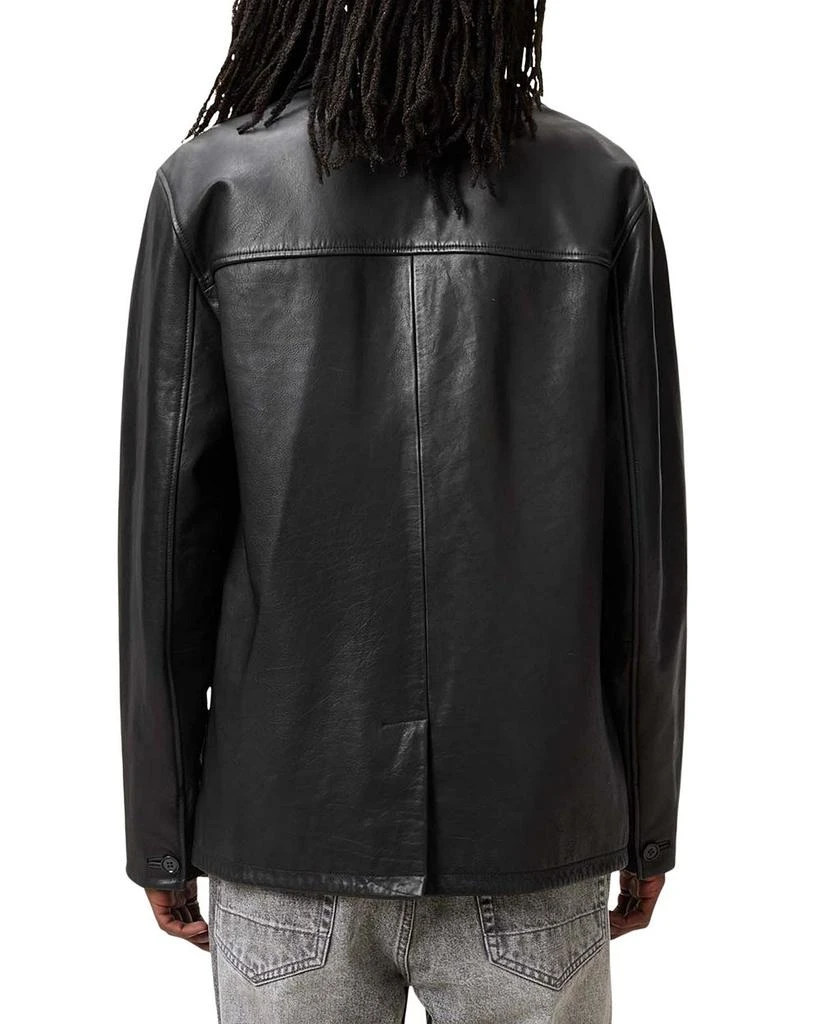 ALL SAINTS Lucas Regular Fit Leather Coat 5
