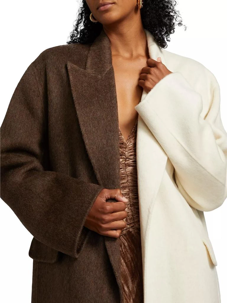 Ronny Kobo Wendalin Bi-Colored Tailored Coat 6