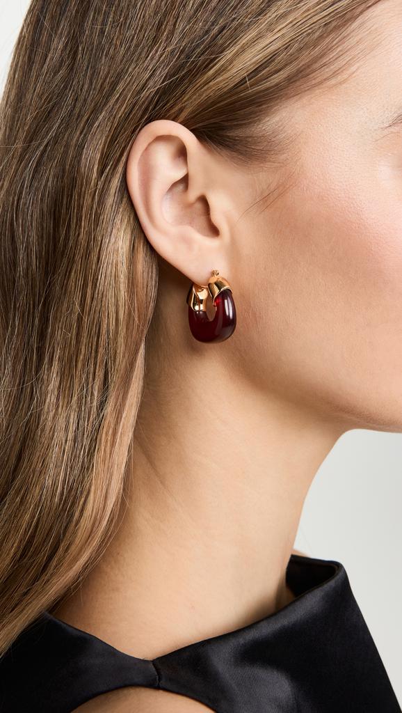 Lizzie Fortunato Mini Hoops in Currant