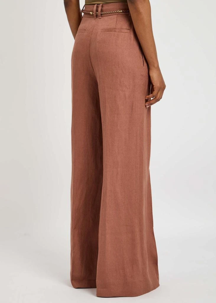 Zimmermann Illuminate wide-leg linen trousers 3