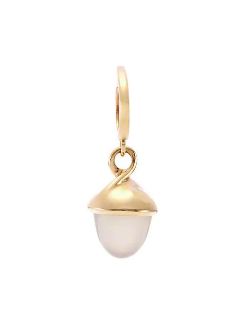 Tamara Comolli Mikado 18K Rose Gold & Sand Moonstone Acorn Pendant