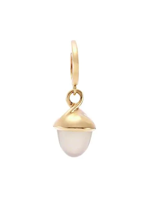 Tamara Comolli Mikado 18K Rose Gold &amp; Sand Moonstone Acorn Pendant 1