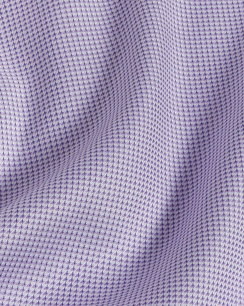 David Donahue Trim Fit Geometric Dobby Dress Shirt 3