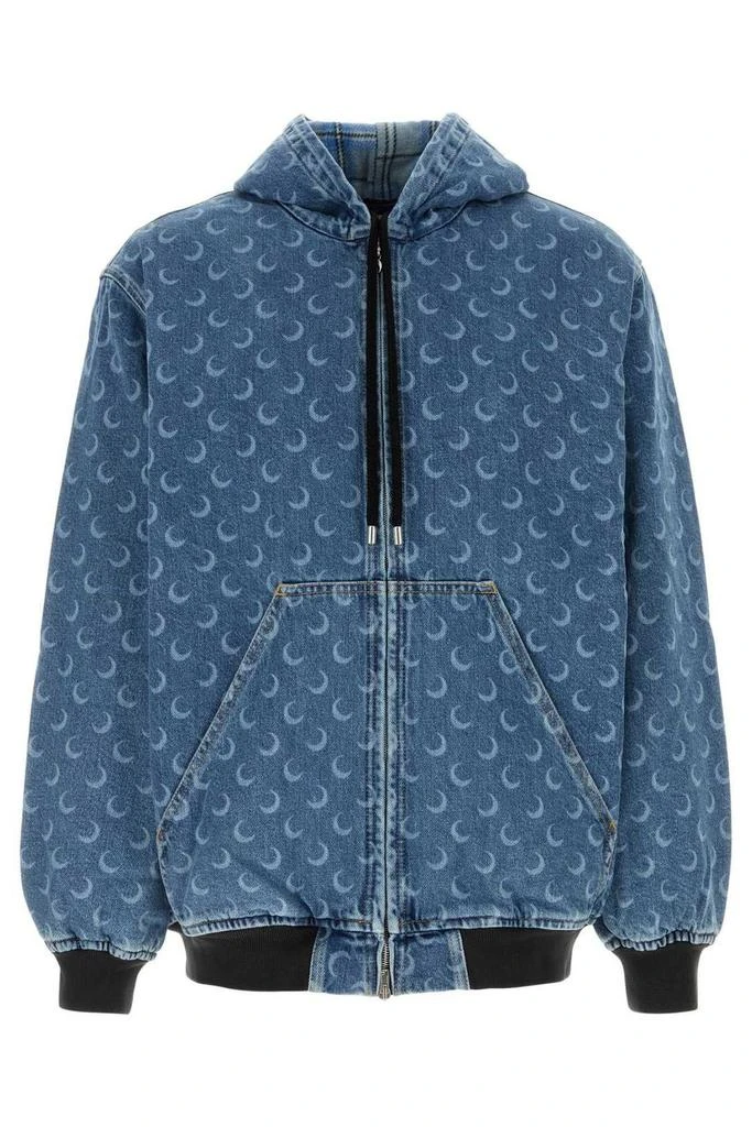 MARINE SERRE Marine Serre Moon Laser Denim Padded Jacket