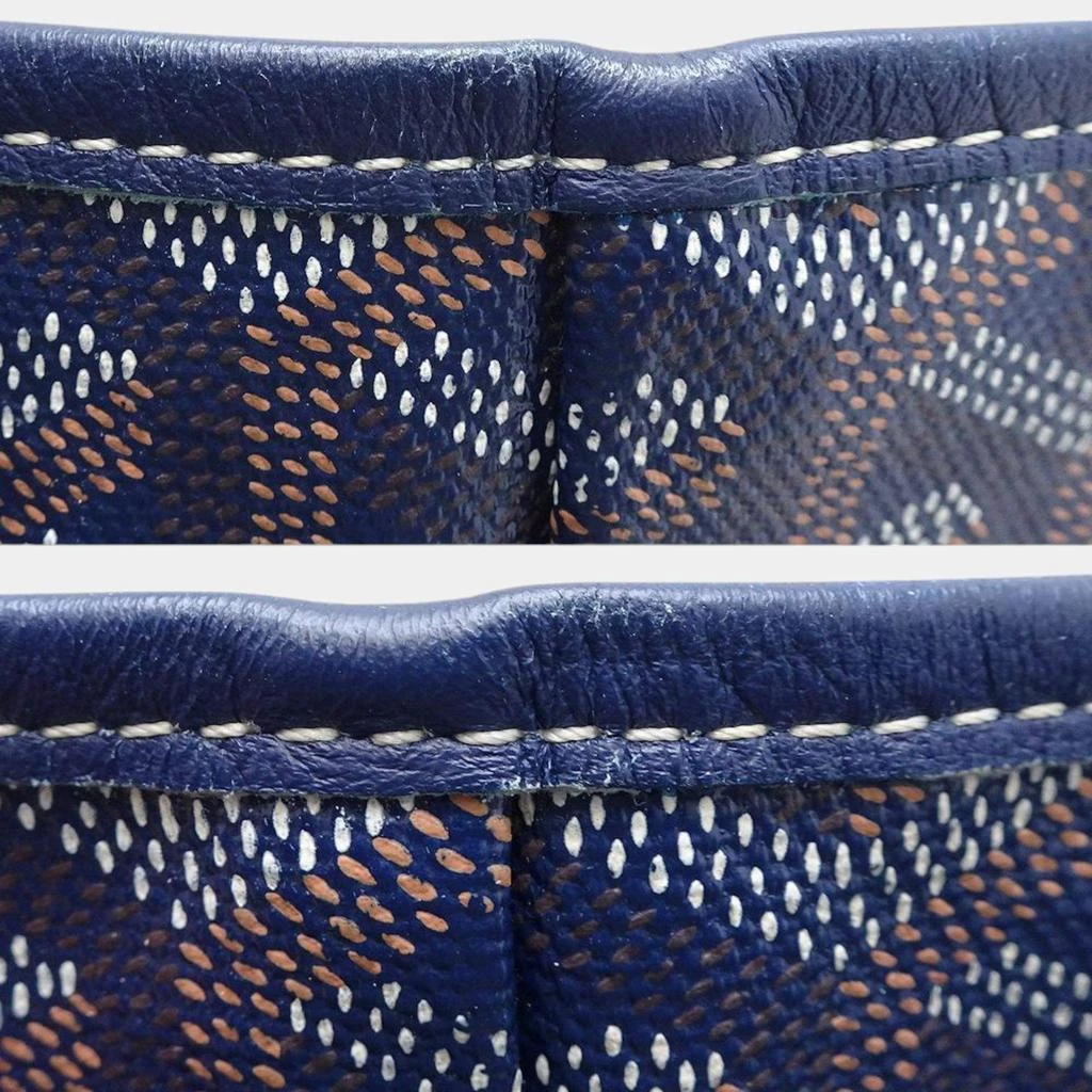 Goyard Goyard Navy Blue Leather Saint Louis Pm Tote Bag 4
