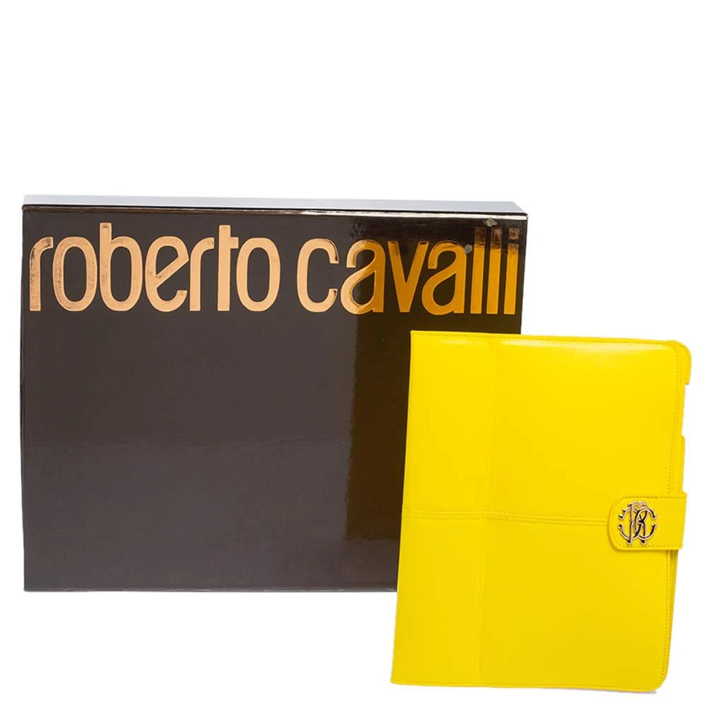 Roberto Cavalli Roberto Cavalli Yellow Leather Logo Buckle Detail Tablet Case 6