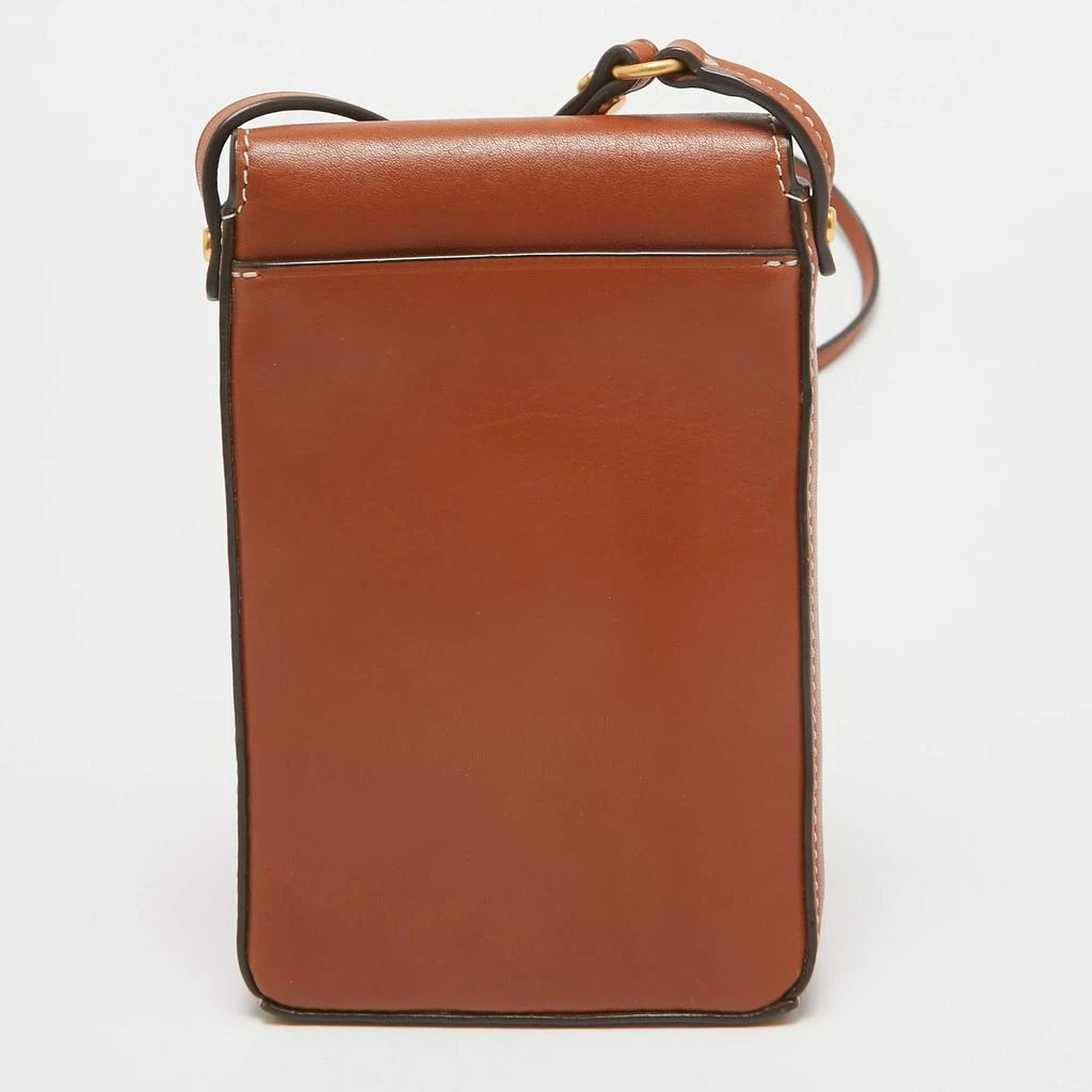 Tory Burch Tory Burch Brown Leather Miller Phone Crossbody Bag 4