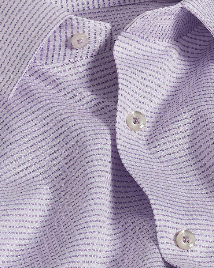 David Donahue Slim Fit Horizontal Dobby Dress Shirt