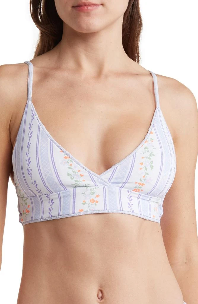 Maaji Lavander Lace-Up Reversible Bikini Top 3