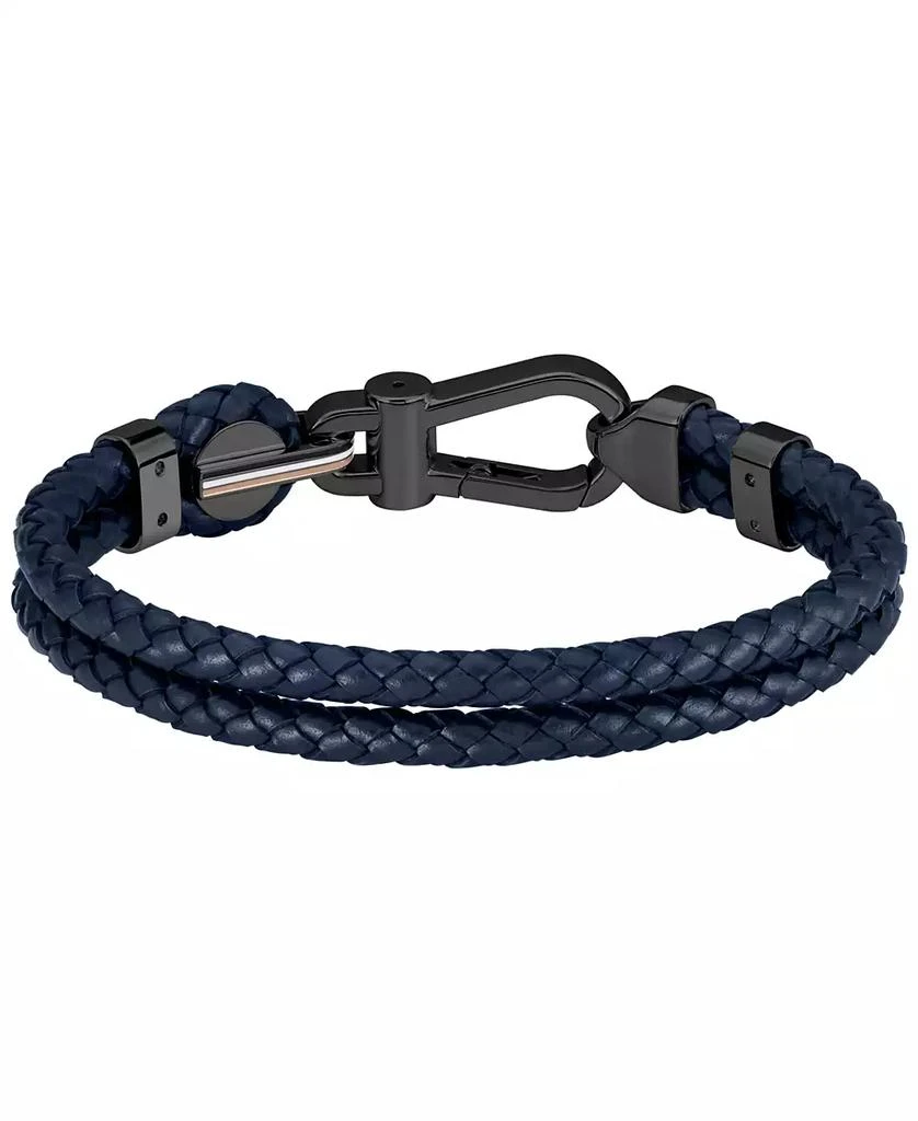 Hugo Boss Men's Ares Prime Blue Leather Bracelet 2