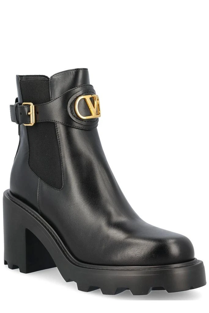 Valentino Valentino VLogo Signature Round Toe Ankle Boots 2