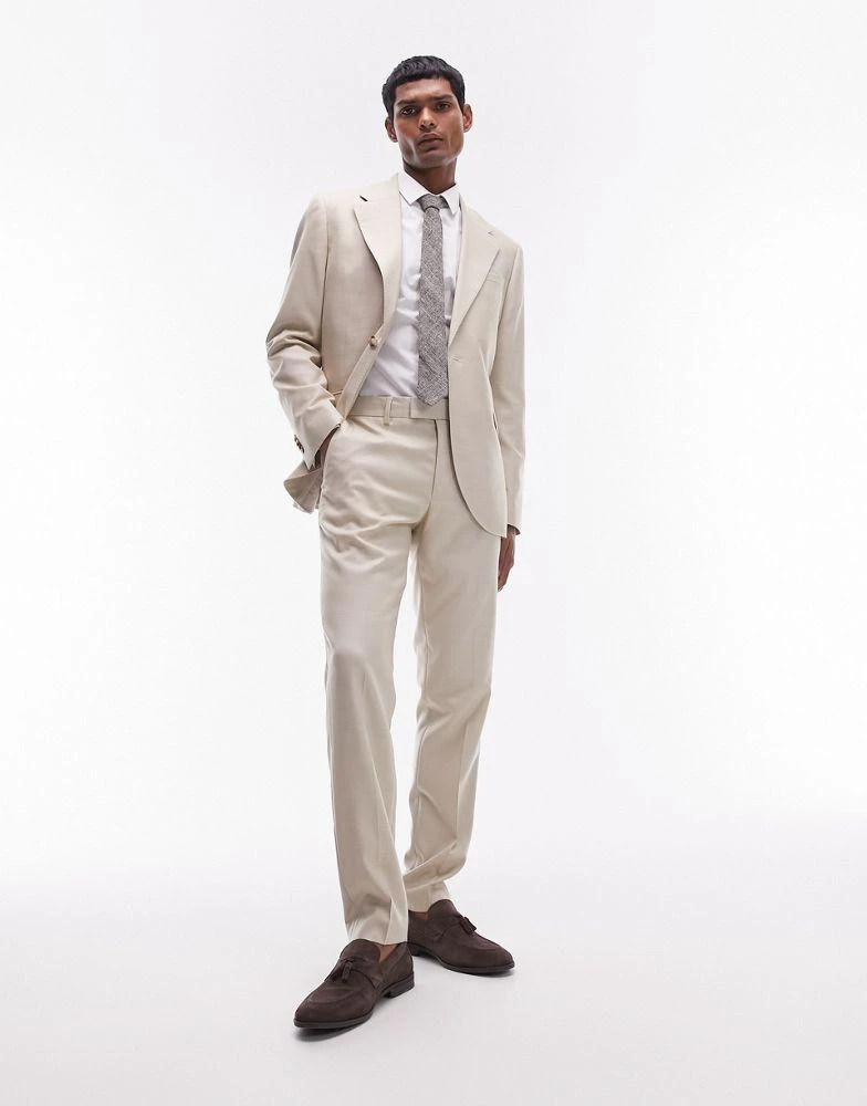 Topman Topman skinny suit jacket in stone 4