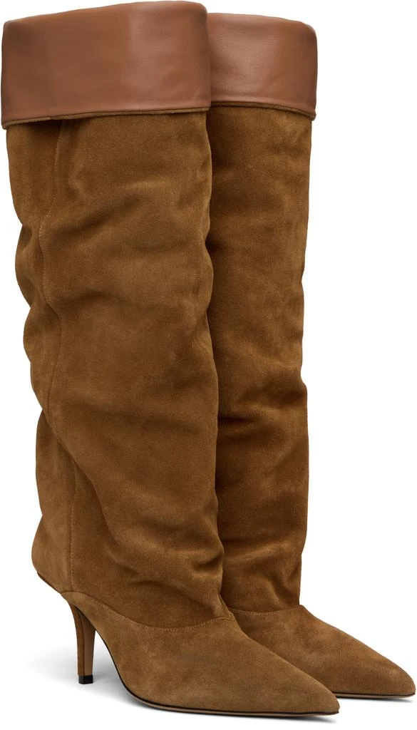 Paris Texas Tan Ines Reverse Midcalf 75 Tall Boots 4