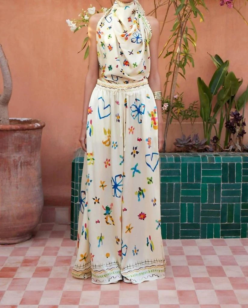 ALEMAIS Alemais - Sidi Silk Palazzo Pant