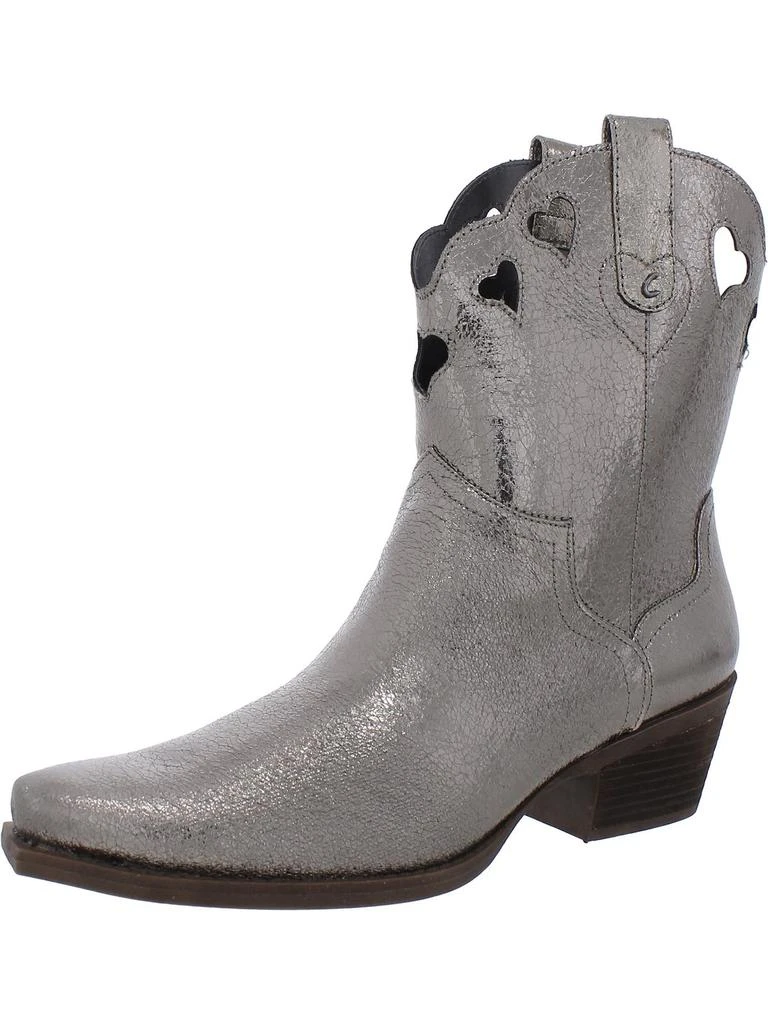 Sam Edelman Jadia Womens Faux Leather Cut-Out Cowboy, Western Boots 4