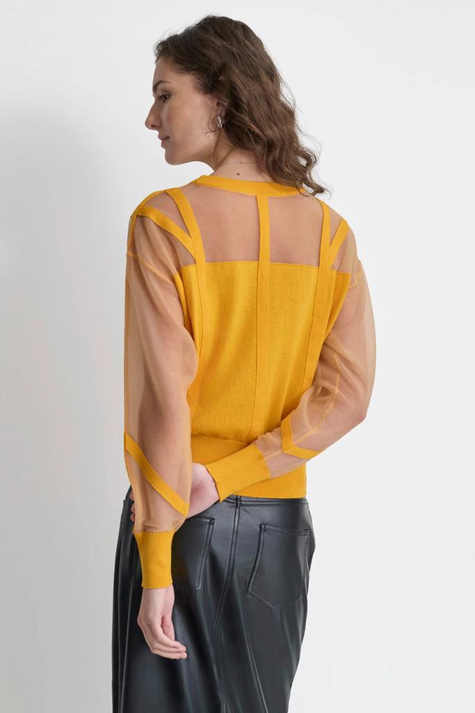 DKNY CORSET SEAM SHEER TOP - Sweaters - BeyondStyle DKNY CORSET SEAM SHEER TOP - Sweaters - BeyondStyle