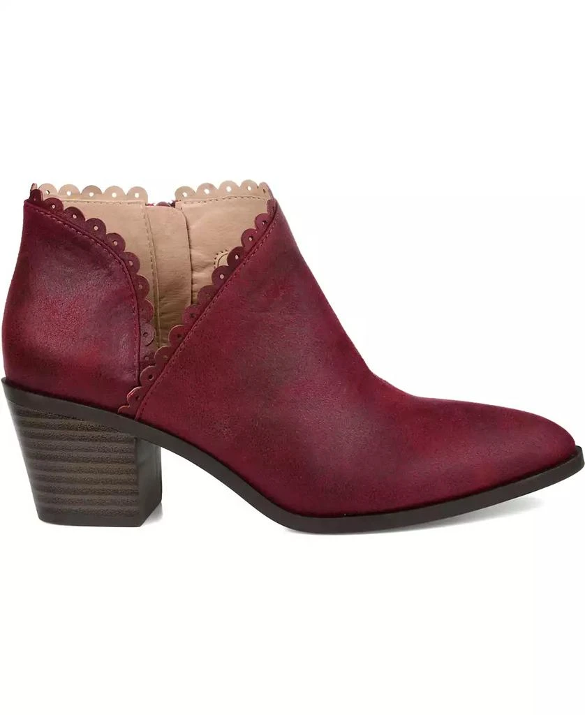 Journee Collection Women's Tessa Scalloped Block Heel Booties 13